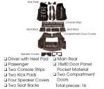 Click Here For Full Product Info E5954 CARPET SET-COMPLETE-CUT PILE-WITH PAD-WITH 2 DOOR REAR COMPARTMENT-79L
