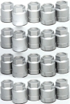 Click Here For Full Product Info E6118S CAP SET-WHEEL-LUG NUT COVER-SILVER-20 PIECES-90-96