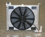 Click Here For Full Product Info E9045 RADIATOR AND FAN COMBINATION-ALUMINUM-SMALL BLOCK-MANUAL-DIRECT FIT-63-72