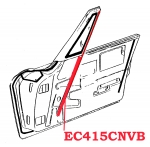Click Here For Full Product Info EC415CNVB CHANNEL-DOOR-FRONT WINDOW-CURVED-CONVERTIBLE-PAIR-63-67