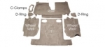 Click Here For Full Product Info EC971 CARPET SET-REAR-COUPE-CUT PILE-POLY BACK-84-87