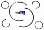 Click Here For Full Product Info E11840 BEZELS-GAUGE-SILVER ALUMINUM-6 PIECES-97-04   DISCONTINUED