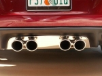 Click Here For Full Product Info E21565 Panel-Exhaust-Flowmaster Quad Tip Exhaust-Polished-Stainless Steel-05-13