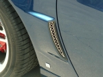 Click Here For Full Product Info E21593 Vent Grille-Rear Side Fender-Laser Mesh-Polished-Z06, ZR1, or Grandsport-Pair-06-13