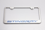 Click Here For Full Product Info E21818 Frame-License Plate-C7 Corvette Stingray Lettering-Carbon Fiber Inlay-7 Colors Available