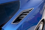 Click Here For Full Product Info E21839 Vent Cover Set-Rear Quarter Vents-Z06 Style-Carbon Fiber-Stainless Steel Trim-10 pcs-14-17