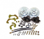 Click Here For Full Product Info E25153 BRAKE KIT-CONVERSION-DISC BRAKES-FRONT-COMPLETE PACKAGE-DRILLED AND SLOTTED ROTORS-63-64