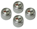 Click Here For Full Product Info E3340 CAP SET-FACTORY ALUMINUM WHEEL-PLASTIC-REPLACEMENT-WITH EMBLEM-4 PIECES-82