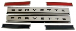 Click Here For Full Product Info E4284 EMBLEM SET-FRONT SIDE FENDER-SIDE BARS AND CORVETTE-WITH FASTENERS-61