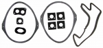 Click Here For Full Product Info E6903 SEAL KIT-DASH GAUGES-10 PIECES-68-77
