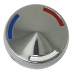Click Here For Full Product Info EC123 CAP-KNOCK OFF WHEEL SPINNER-POLISHED STAINLESS STEEL-USA-EACH-63-66