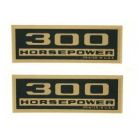 13042 DECAL KIT-VALVE COVER HORSEPOWER-300 H.P.-MYLAR REPLACEMENT-SINGLE-62-65