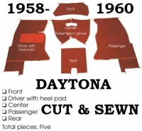 E5979 CARPET SET-COMPLETE-DAYTONA-CORRECT REPLACEMENT-59-60