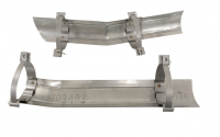 E20422 DISCONTINUED SEE E6562-HEAT SHIELD-EXHAUST PIPE-2.5 INCH-STAINLESS STEEL-PAIR-66-67