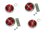 E7230 KNOB-DOOR LOCK AND REFLECTOR-4 PIECE SET-USA-63-64