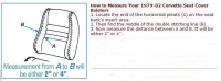 E700920 COVER-SEAT-100% LEATHER-MOUNTED ON FOAM-4 INCH BOLSTER-COLLECTOR EDITION-82-SEE E19618