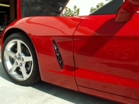 E21656 Vent Grille-Front Side Fender-Flame Style-Stainless Steel-Pair-05-13