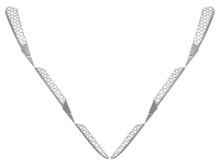 E21798 Vent Grilles-Front Side Fender-Overlays-Matrix-Stainless Steel-10 Pieces-14-17
