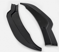 E25205 SPOILER SPLITTER-GLOSS BLACK-FRONT LIP SPOILER-ABS PLASTIC-STAGE 2-REPLACEMENT-14-19